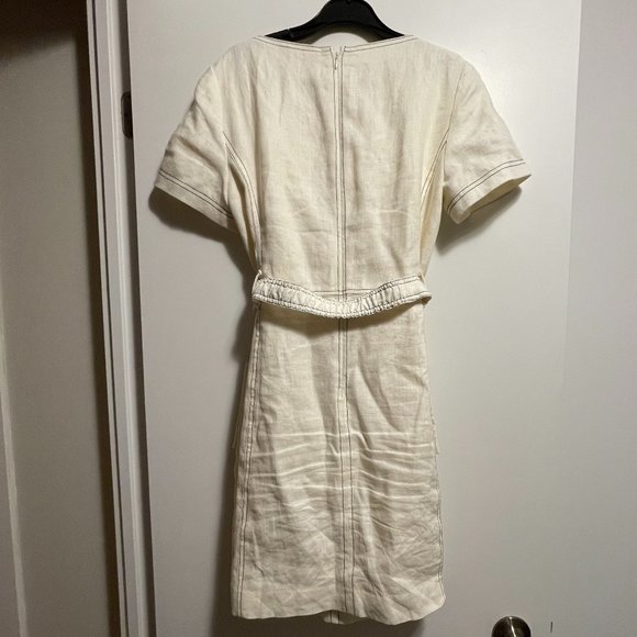 TORY BURCH LINEN SHIFT DRESS Size 4 - Picture 9 of 10
